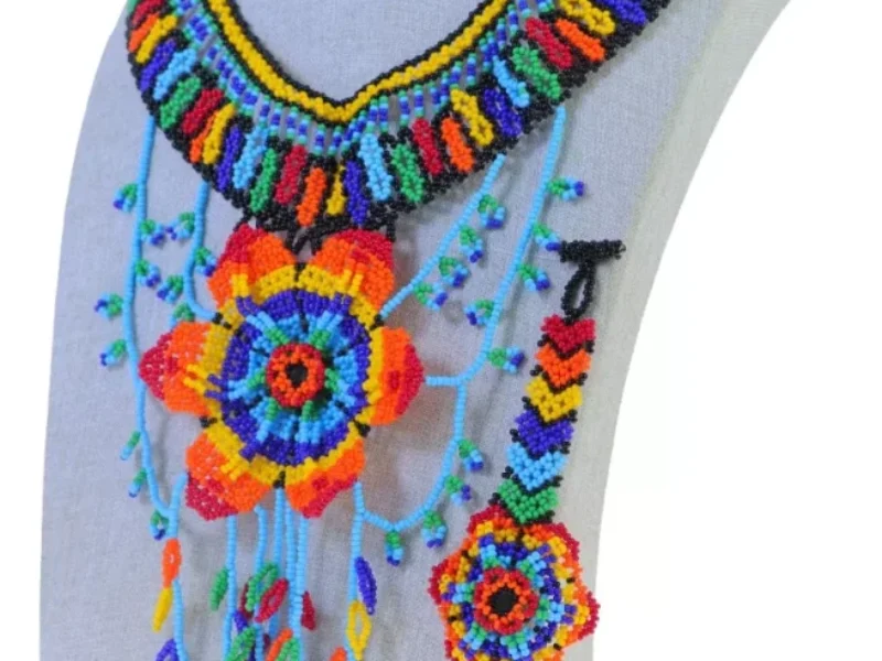 Set Collar De Chaquira Artesanales
