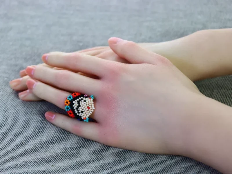Anillos De Frida Kahlo Chaquira Anillos De Moda Regalo