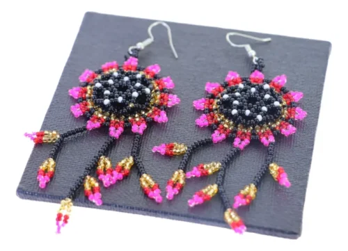 Aretes De Chaquira Artesanales