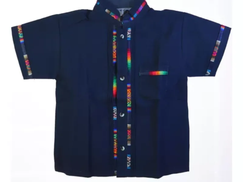 Camisa Guayabera Artesanal Para Niño