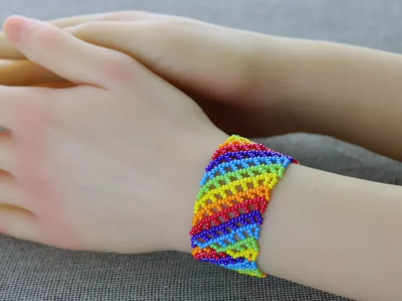 Pulseras De Chaquira Elastica Artesanales