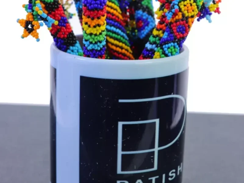 Lapiceros Con Forro De Chaquira De Moda Artesanal