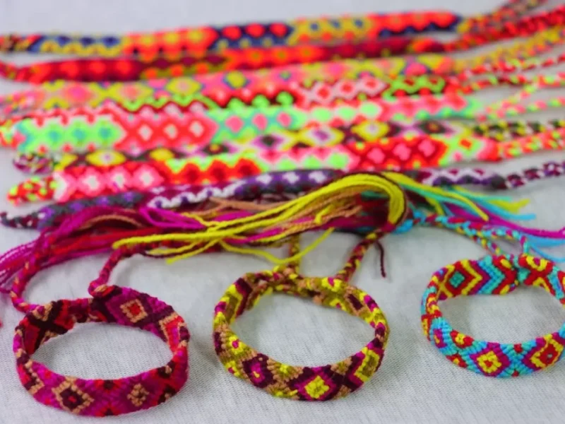 Pulseras Tejidas Artesanal Pulseras De De Moda