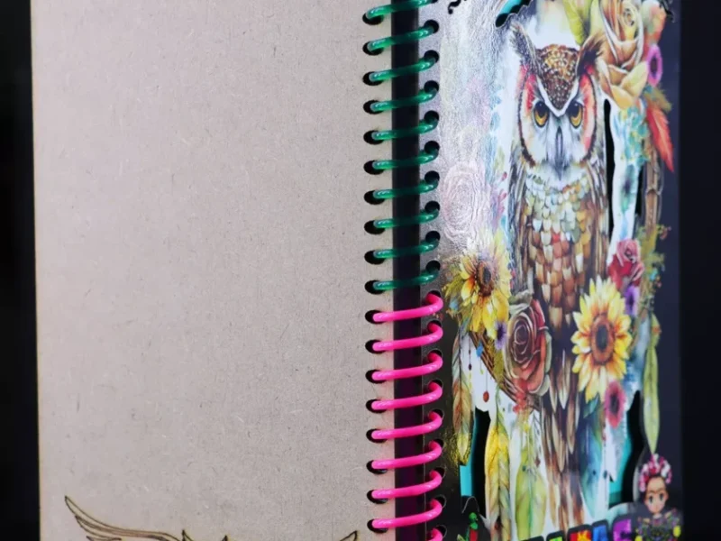 Cuaderno De Madera Grabado Laser