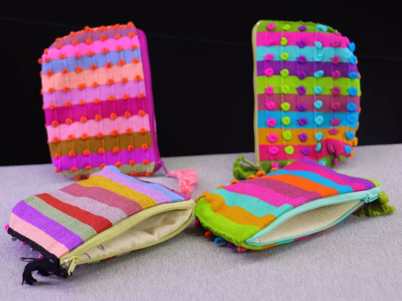 Pack 12 Monederos De Nuditos De Colores Artesanal Para Mujer