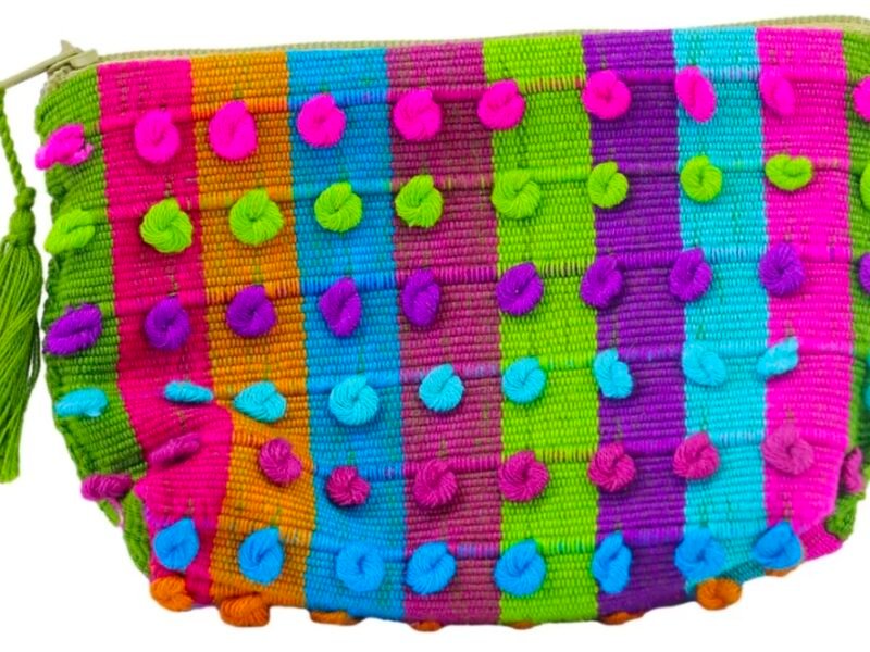 Monedero De Nuditos De Colores Artesanal