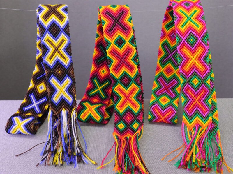 Cinta Decorativa De Colores Cinta Tejidas Artesanales 85x5cm