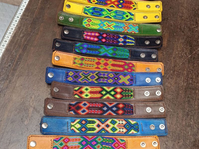 Pulseras De Piel Bordados Unisex Pulseras De Moda