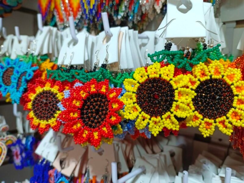 Set De 6 Pares De Aretes De Flor Aretes Colgante De Chaquira