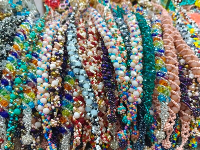 Pulsera De Moda De Cristal Pulsera Hecho A Mano