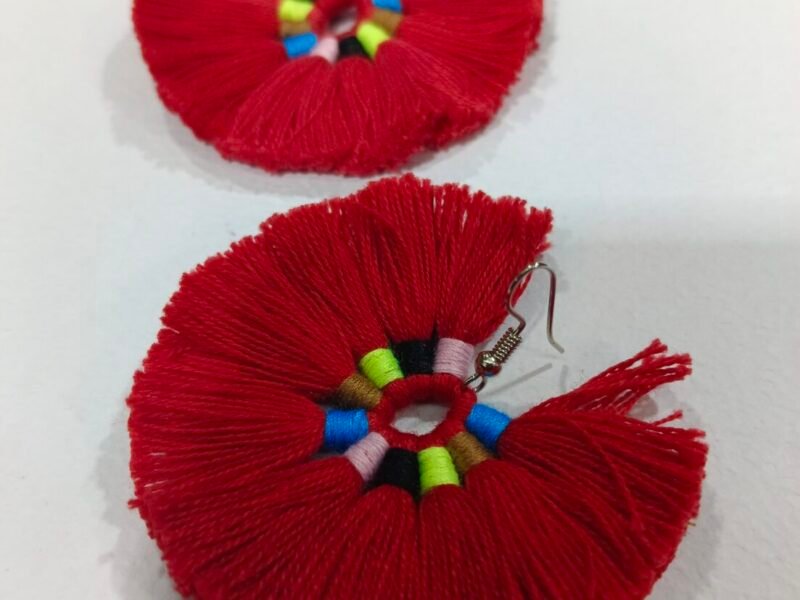 Set De 12 Pares De Aretes De Colores Aretes Artesanales