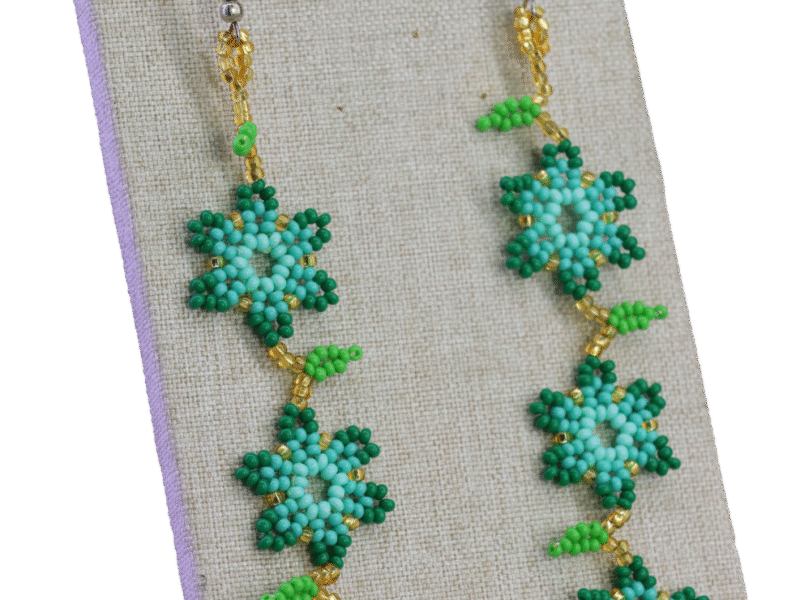 Pack De 12 Pares De Aretes De Florecitas Aretes De Mostacillas