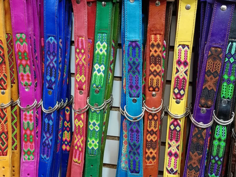 Pack De 12 Collares Para Perros Collares De Piel Bordados S-T Mayoreo