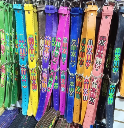 Collares Para Perros 50/55 CM Collar De Piel Bordados Artesanal - Image 6