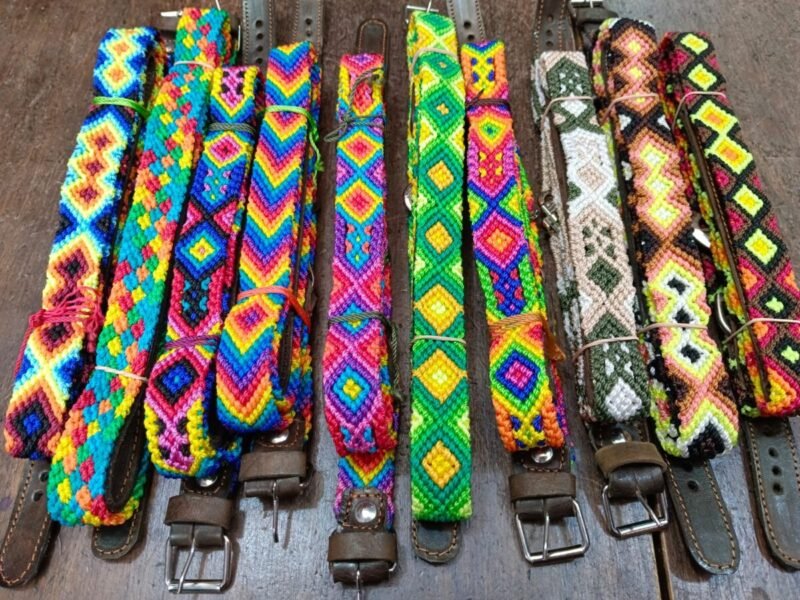 Set Collar Y Correa Para Perros Ch 30-35 CM Bordados Artesanal