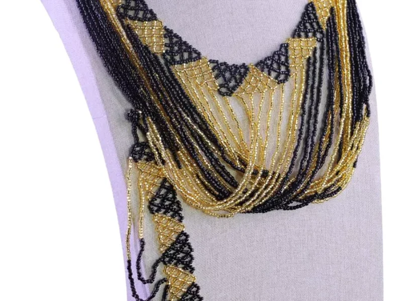 Juego De Collar De Cuentas Huichol Collar De Mostacillas