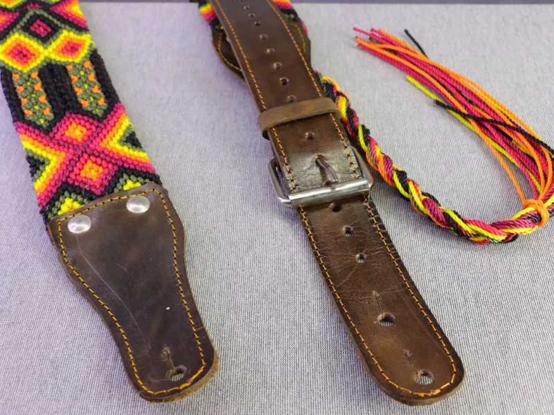 Correas Para Guitarra Correas De Piel Bordados Artesanal