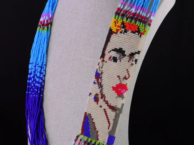 Collar De Chaquira Frida Kahlo Collar De Moda Artesanal