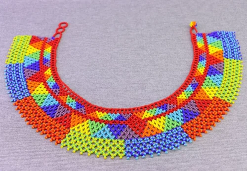 Collar Gargantilla De Chaquira Collar De Cuentas Huichol