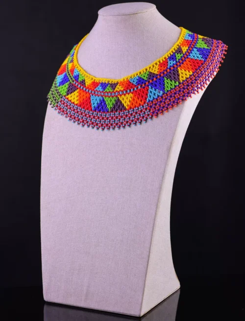Collar Gargantilla De Chaquira Collar De Cuentas Huichol - Image 2