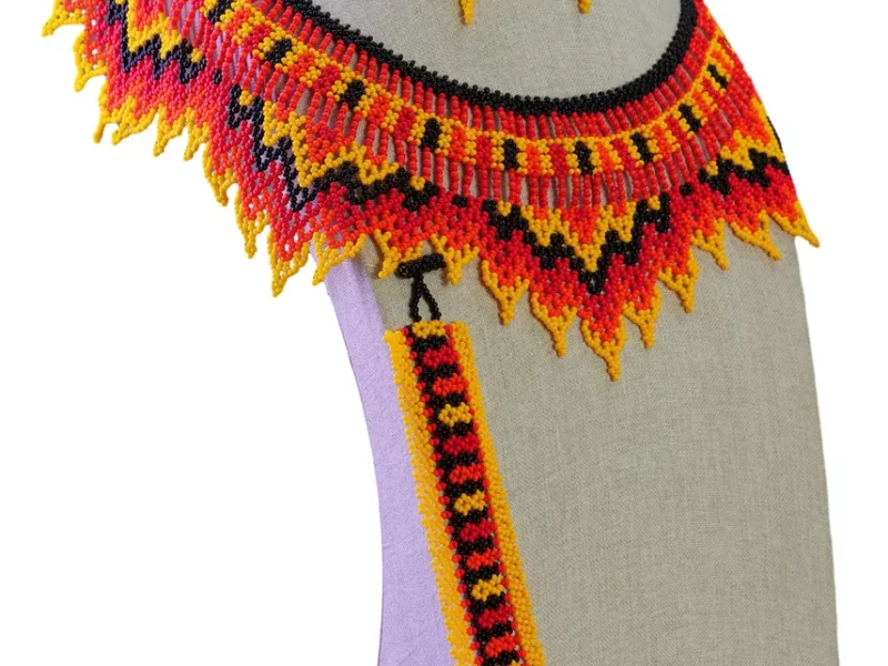 Set Collar Gargantilla Chaquira Collar De Cuentas Huichol