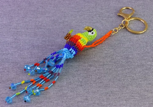 Llaveros De Chaquira Guacamaya Artesanal Llaveros De Moda