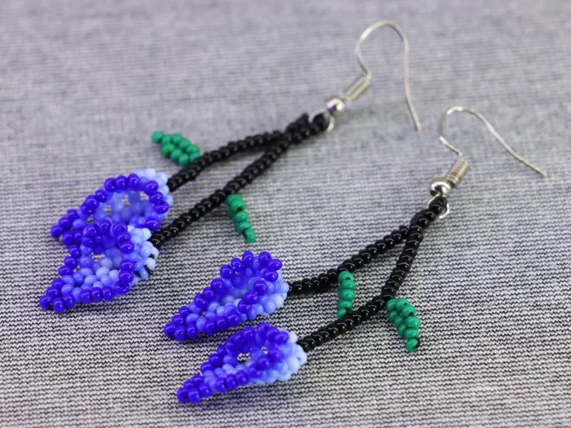 Aretes De Flor Alcatraz Aretes De Cuentas Huichol