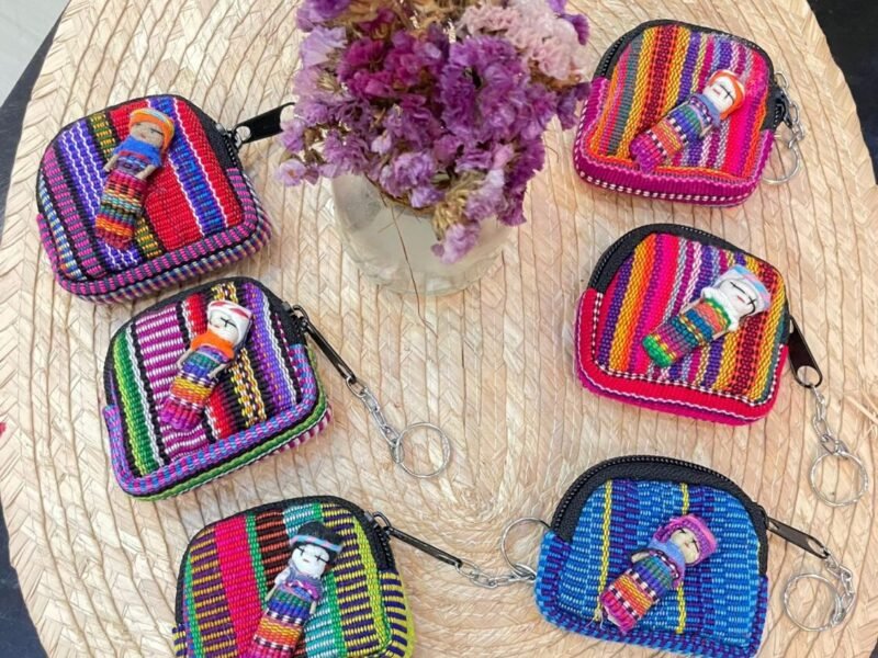 Set De 12 Monederos Llaveros Muñequita Quita Pena