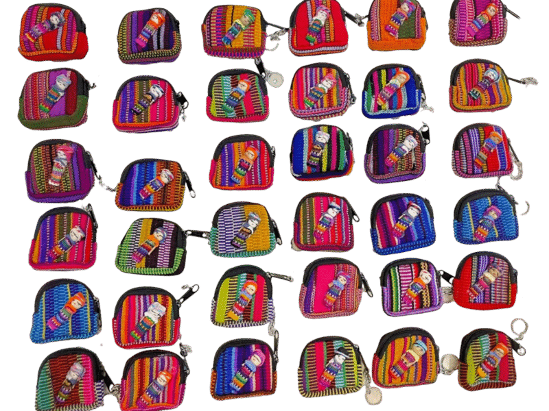 Set De 12 Monederos Llaveros Muñequita Quita Pena