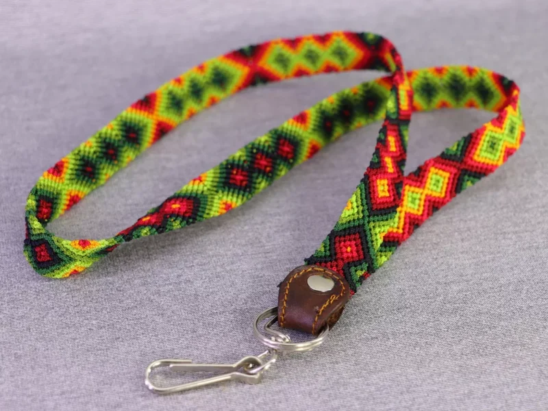 Lanyard Cinta Porta Gafete Bordados De Moda Artesanal