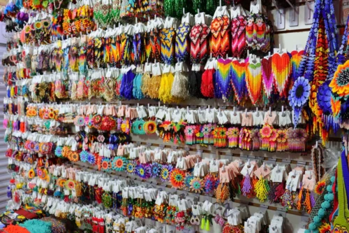 Aretes Flecos De Moda Pendientes De Cuentas Huichol - Image 3