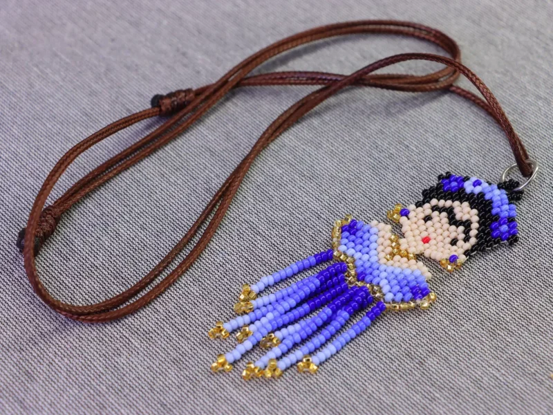 Collar Dije Frida Kahlo Chaquira Collar De Moda Regalo