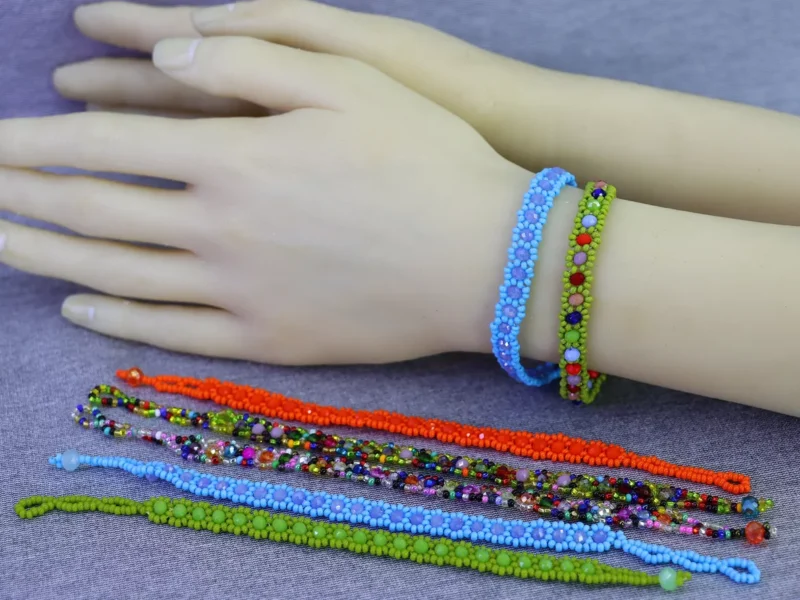 Pulseras De Cuentas De Cristal De Moda Para Mujer