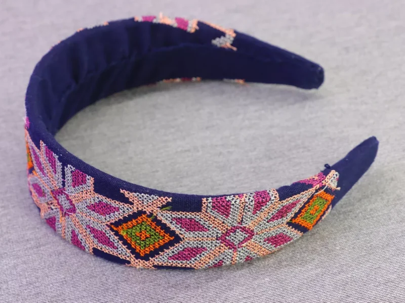 Diadema Bordadas Artesanal Diadema Ancha De Moda