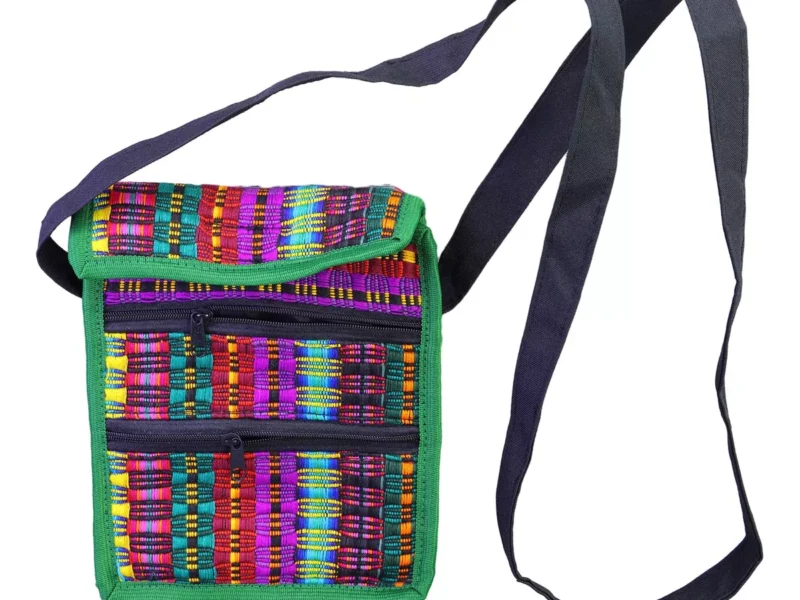 Bolsa Artesanal Telar De Colores Crossbody Unisex De Moda