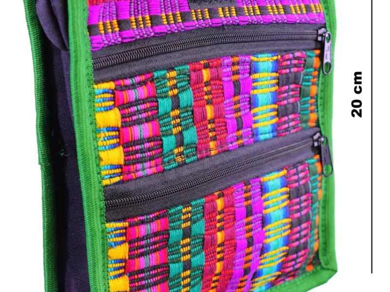 Bolsa Artesanal Telar De Colores Crossbody Unisex De Moda
