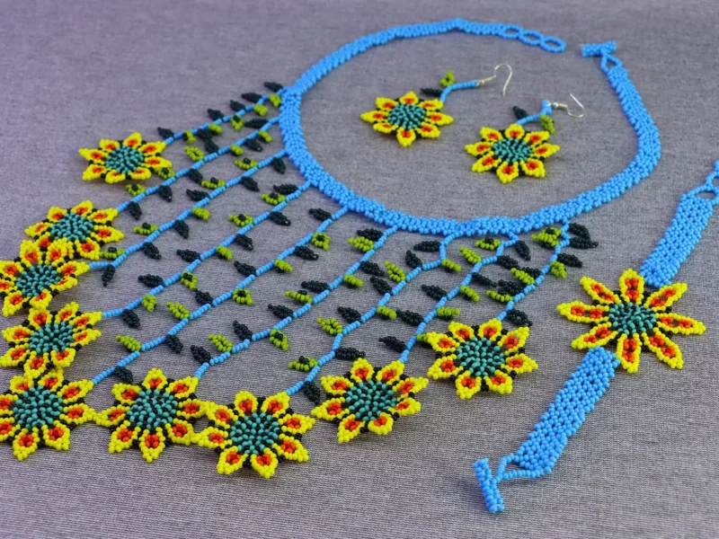 Set Collar De Florecitas De Moda Collar Cascada Floral