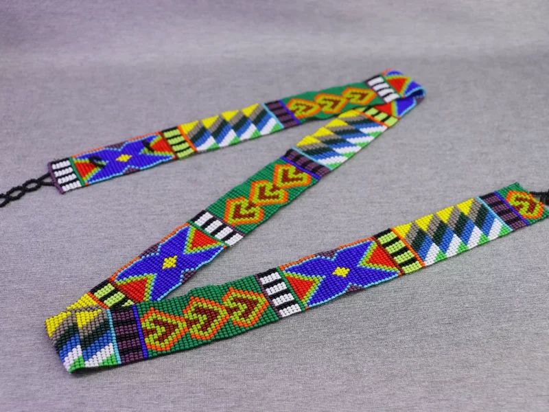 Fajillas De Moda Cinturón Huichol De Cuentas Artesanal Para Mujer