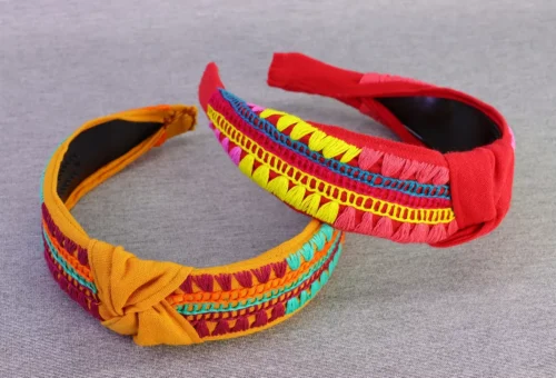 Diademas Bordadas A Mano Diademas De Moda Artesanal - Image 2