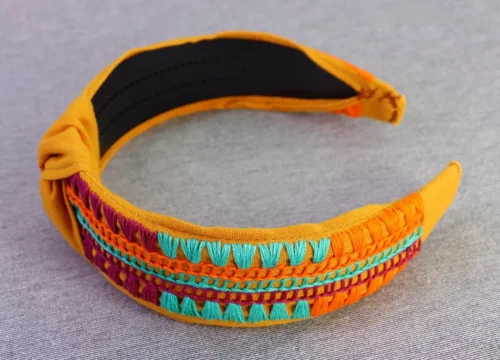 Diademas Bordadas A Mano Diademas De Moda Artesanal - Image 3