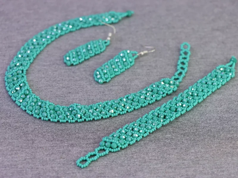 Set Collar De Cristal Chaquira Gargantilla De Moda