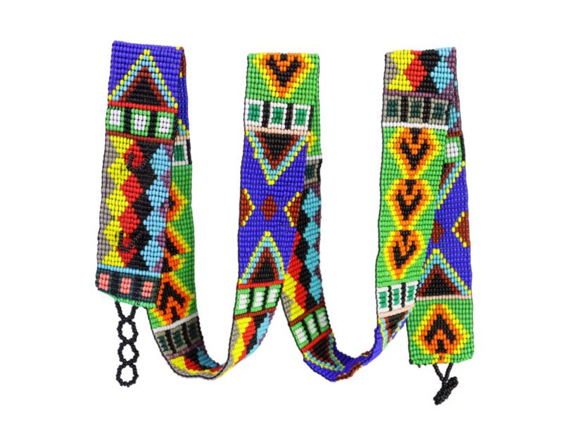 Fajillas De Moda Cinturón Huichol De Cuentas Artesanal Para Mujer