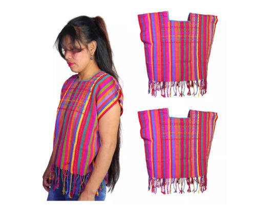 Blusa Huipil Telar Nuditos De Colores Blusa De Moda Artesanal