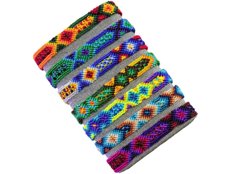 Pulseras Bordadas Unisex Pulseras Artesanales De Mayoreo