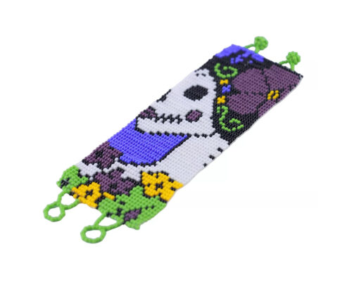 Pulseras De Catrina Chaquira Pulseras De Cuentas Huichol