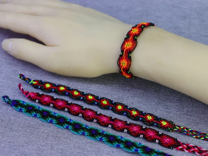 Pulseras Bordadas Artesanal Pulseras Unisex