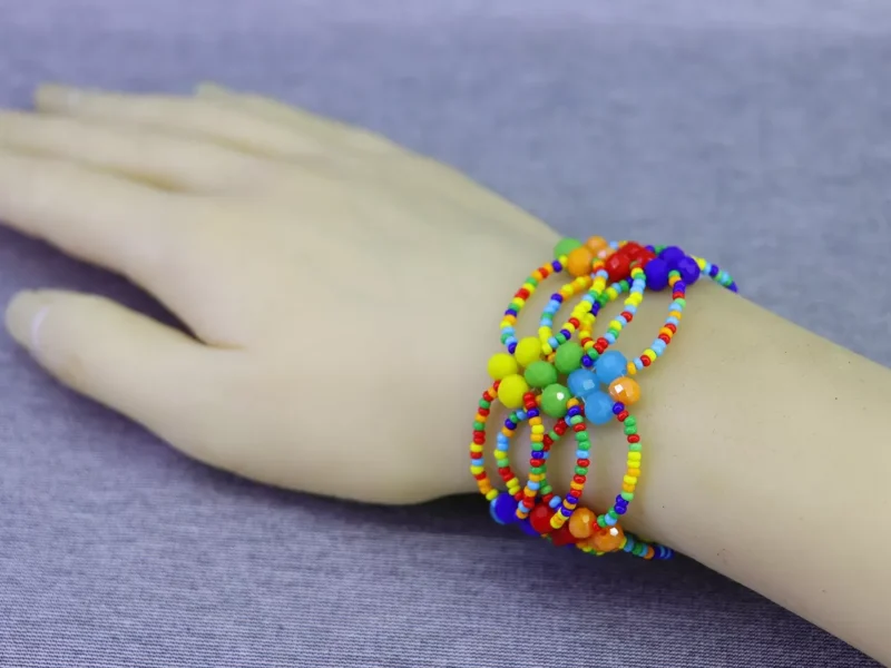Pulsera De Cristal Pulsera Artesanal Para Mujer De Moda Regalo