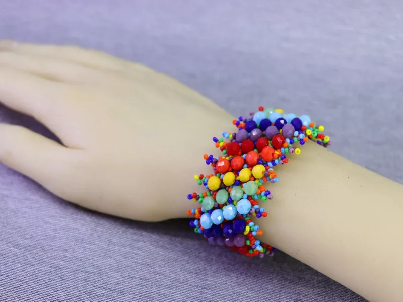 Pulseras De Cristal Artesanal Pulseras De Moda Regalo