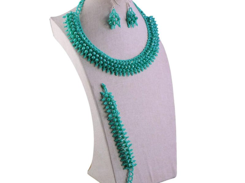 Set Collar De Chaquira Cristal Collar Gargantilla De Moda Regalo