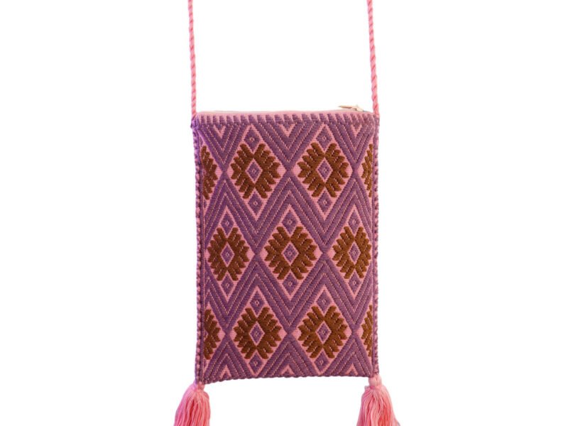 Mini Bolsitas Porta Celular Bolsa De Telar Bordado Artesanal